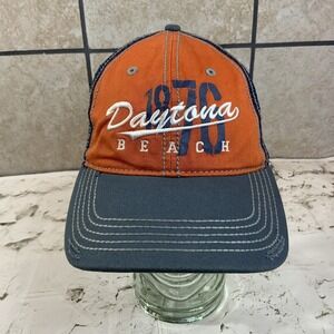 Sherry Daytona Beach Retro 1976 Ballcap Hat Orange Gray Strap Back Adjustable